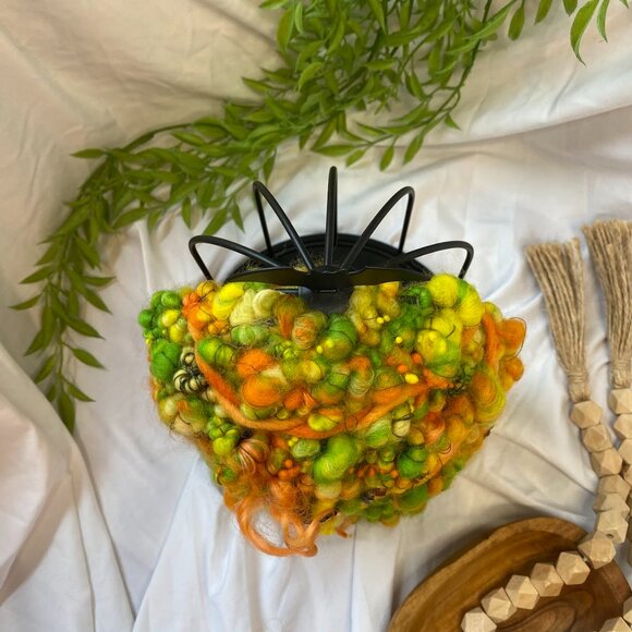 Handwoven Bat Cage Candle Display Decor - Picture 4 of 4